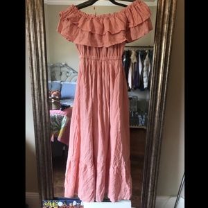BRAND NEW DUSTY ROSE MAXI-DRESS